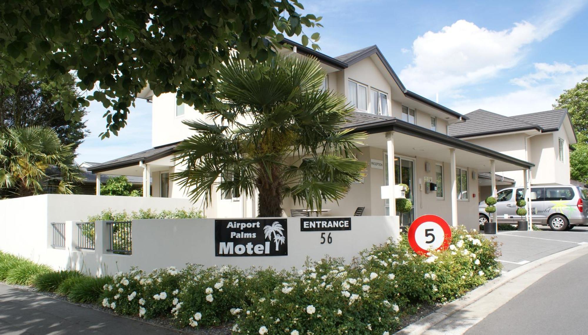 Airport Palms Motel Christchurch Bagian luar foto