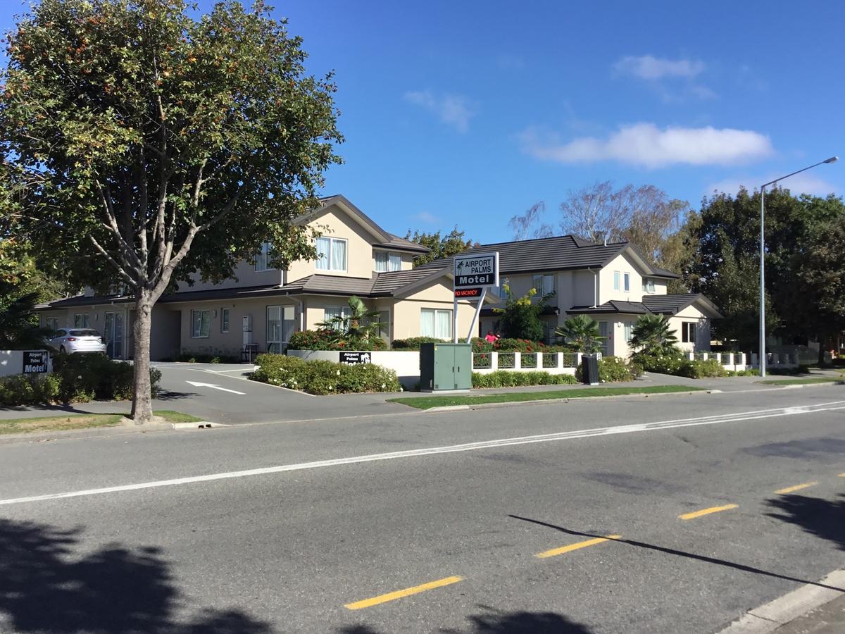 Airport Palms Motel Christchurch Bagian luar foto
