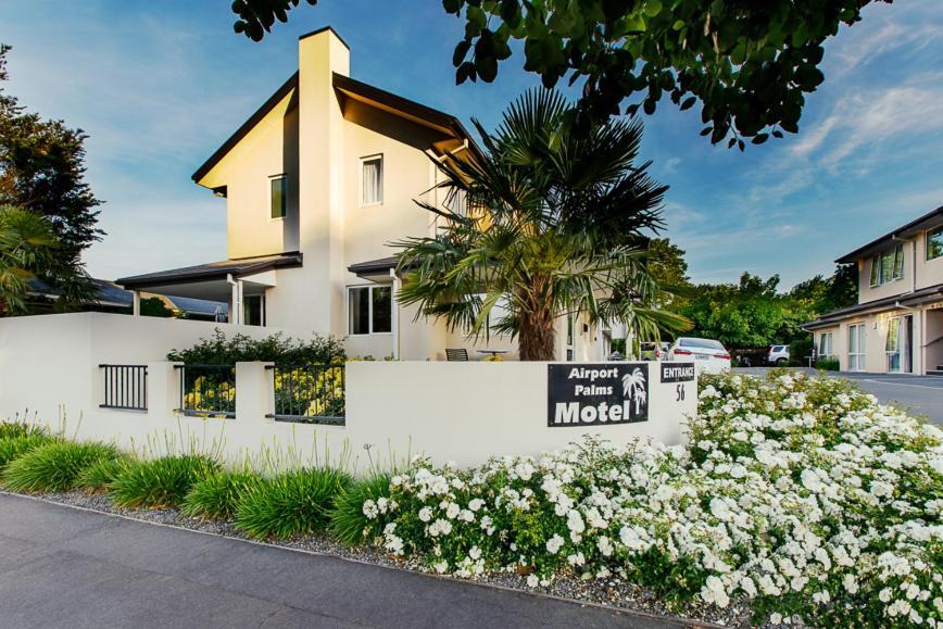 Airport Palms Motel Christchurch Bagian luar foto