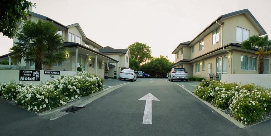 Airport Palms Motel Christchurch Bagian luar foto